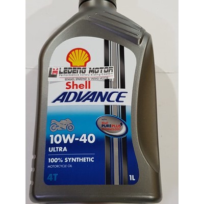 Shell Advance Ultra Full Synthetic 10w40 Oli Motor Sport 1 Liter