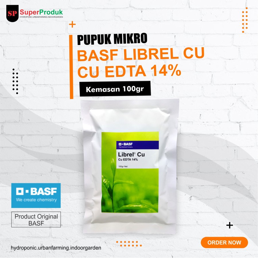 Pupuk Librel Cu EDTA Copper Chelate 14% @100gr Basf