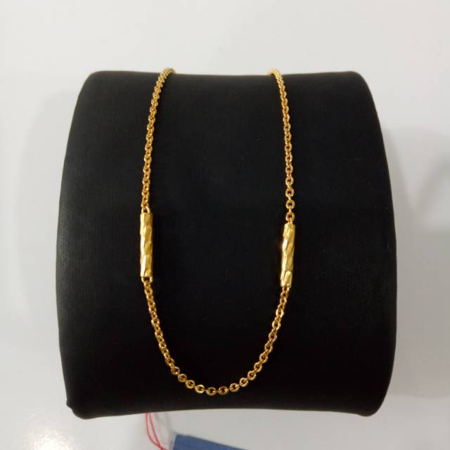 Kalung Emas asli model Bambu Fancy