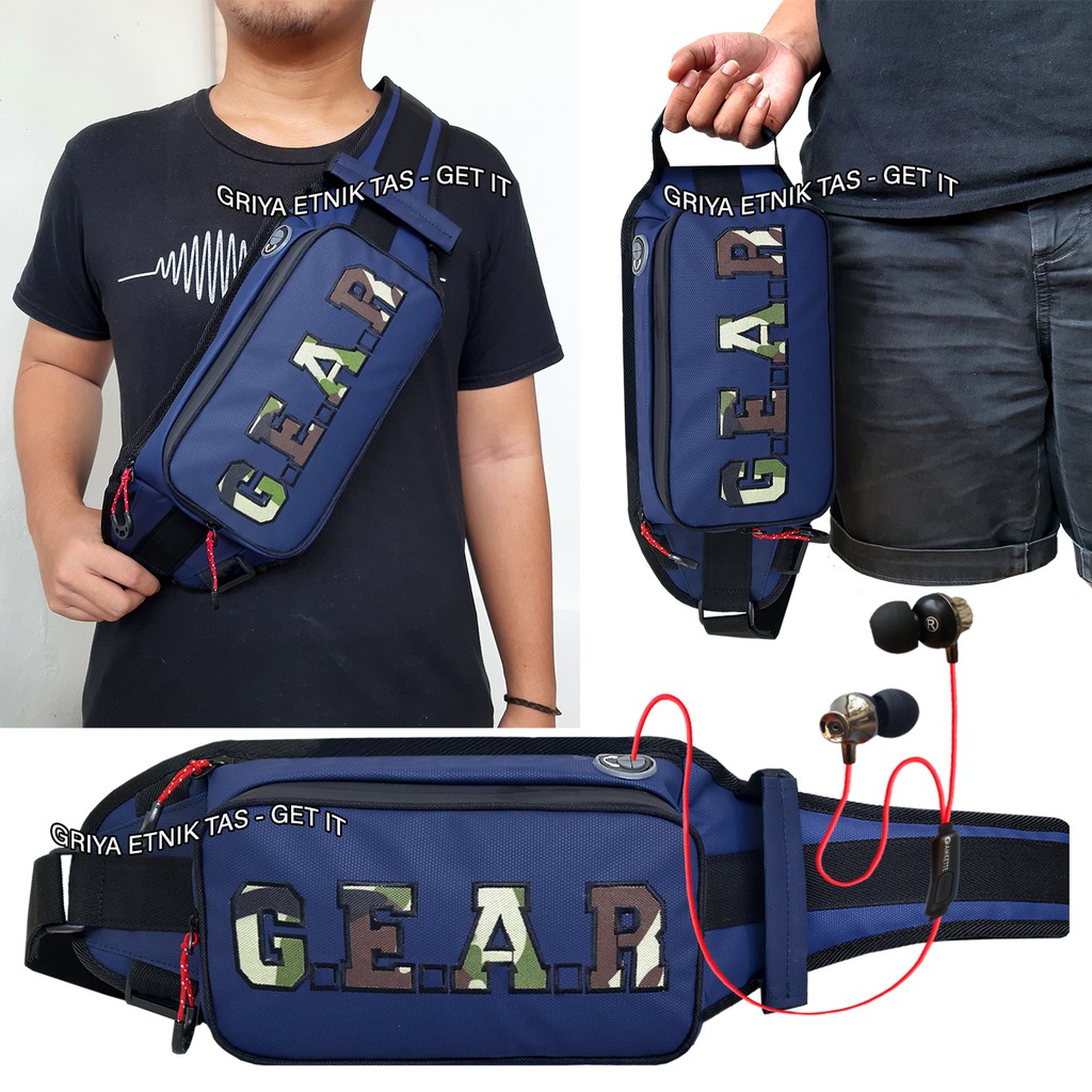 Tas Multifungsi Tas Selempang Pria Distro - Tas Pinggang Pria Army Gearbag 13124 Tas Slempang Pria