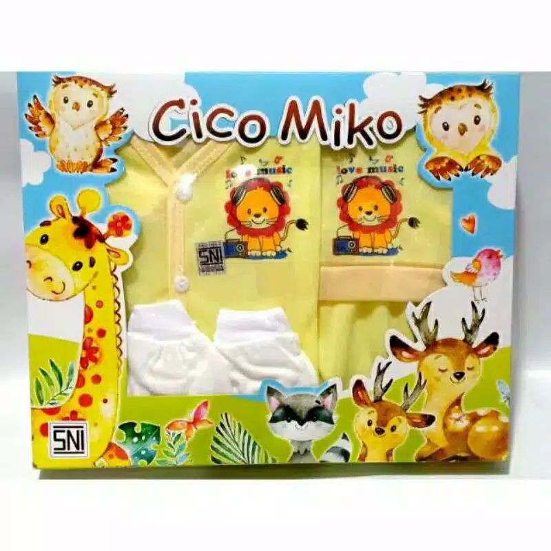 BABY GIFT SET BAJU CICO MIKO-BABY SET CICO MIKO-KADO SET BAJU BAYI-BABY SET CICO MIKO MURAH MERIAH