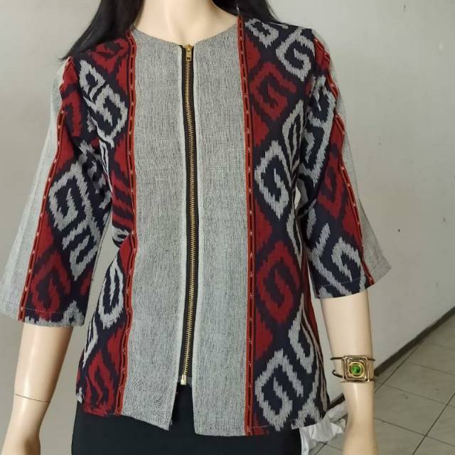 Blouse Tenun Troso Lurik Asli Jepara