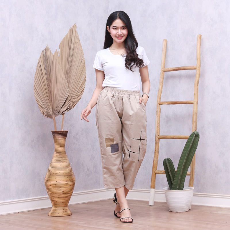 Getta Pants Katun Twill Import / Celana panjang premium wanita