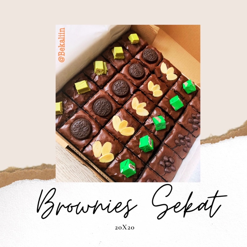 

brownies sekat fudgy brownies