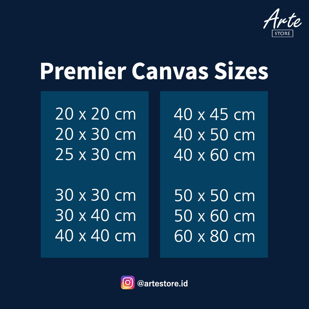 Kanvas Lukis Premier 30x25 cm