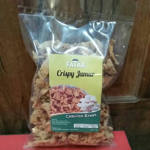 

Keripik jamur FATAR crispy Jamur curah 250g camilan renyah Produk UMKM