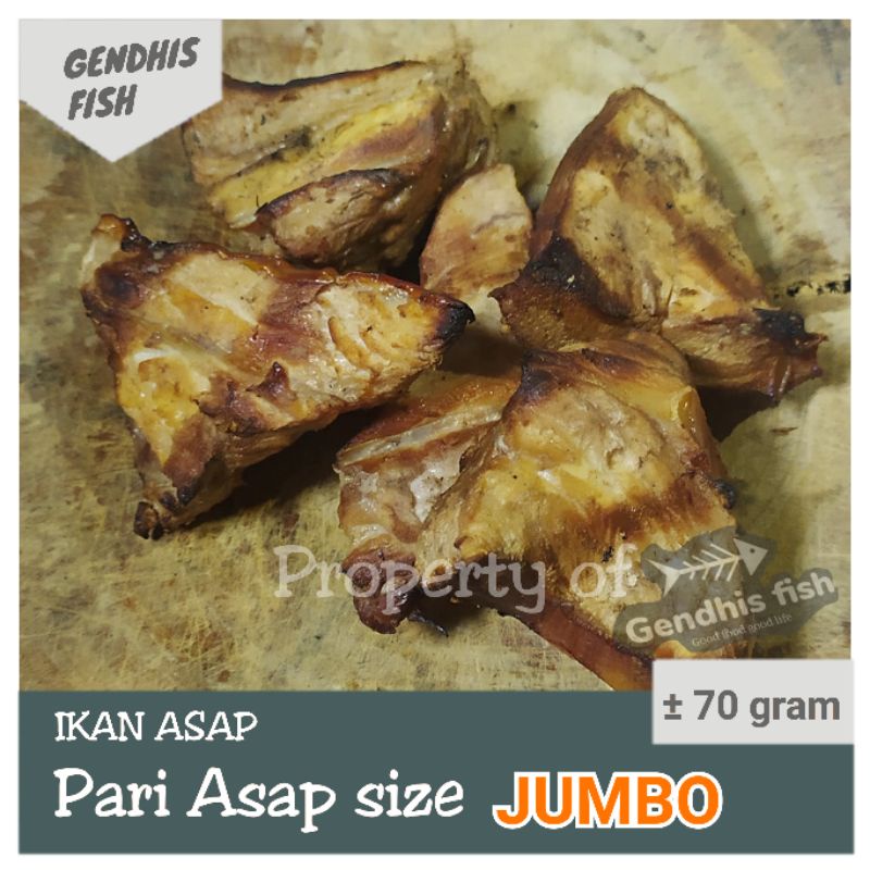 

Ikan asap pari size JUMBO / ikan pari asap