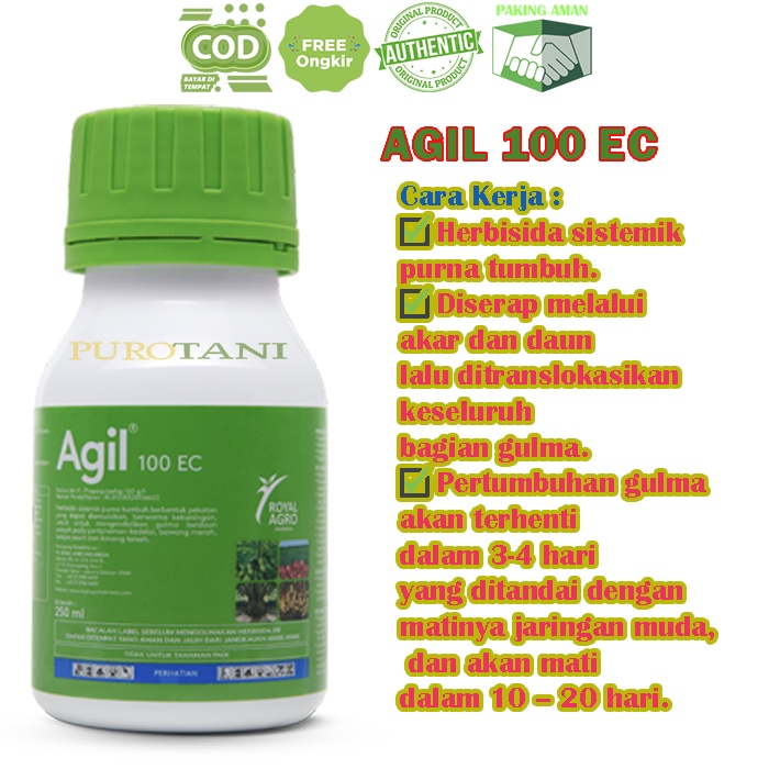 Obat rumput herbisida sistemik AGIL 100ec 100ml