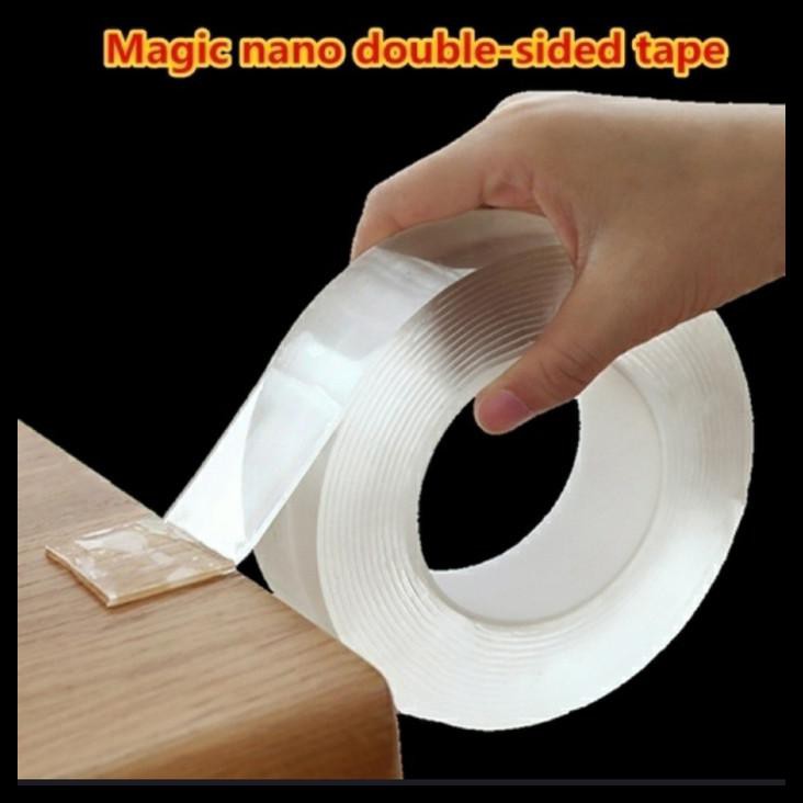 

Nano Tape Super Kuat 3Cm X 2M, Double Tape Bening