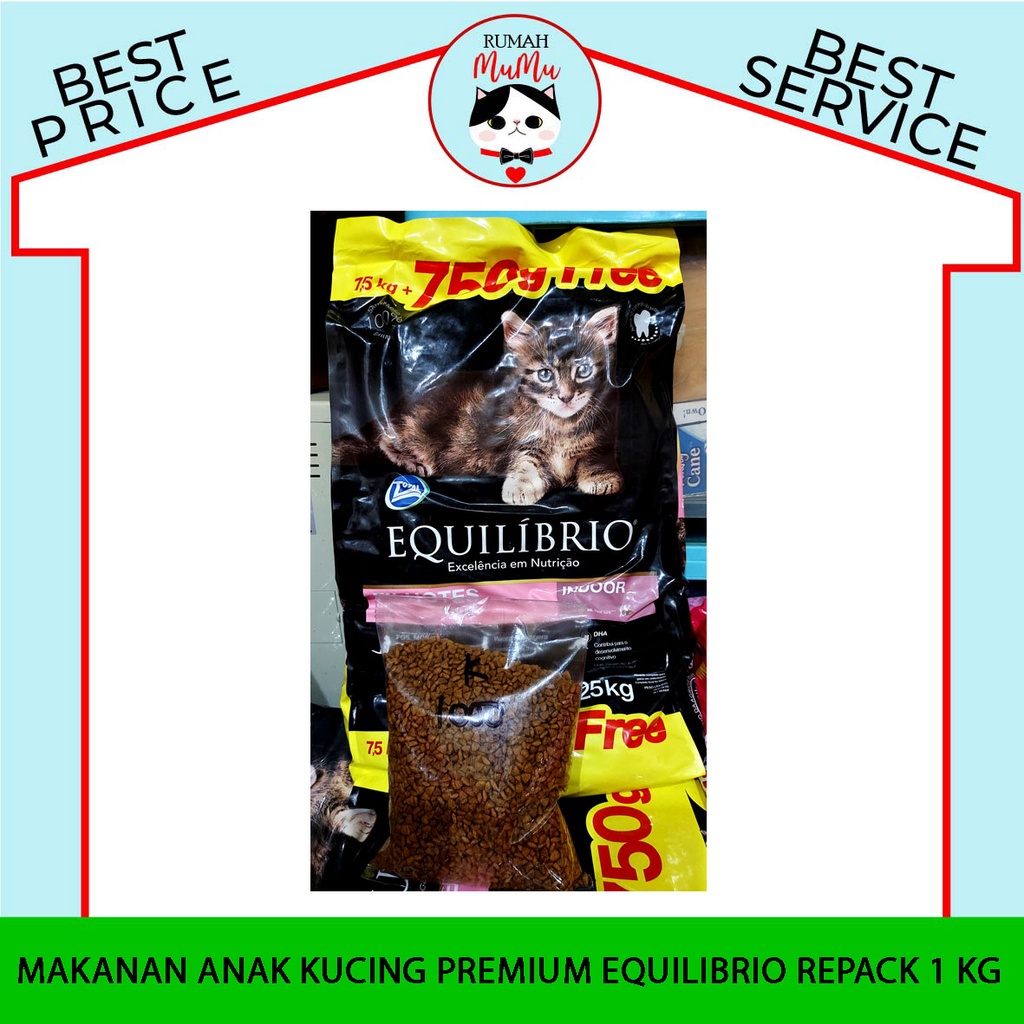 MAKANAN ANAK KUCING KITTEN PREMIUM EQUILIBRIO 1 KG