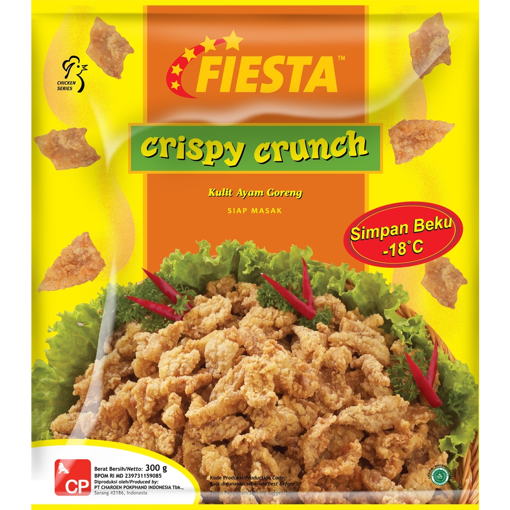 KULIT AYAM GORENG FIESTA CRISPY CRUNCH 300GR CRUNCHY HALAL