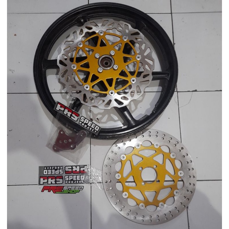 disc piringan satria 2tak pnp tinggal pasang braket bosing 300mm 300 model psm
