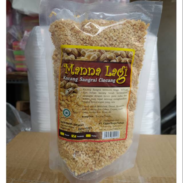 

Kacang Sangrai Cincang Manalagi 500 Gr