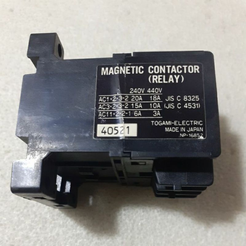 Magnetic contaktor ac Togami CLK - 15J40 - P6 original