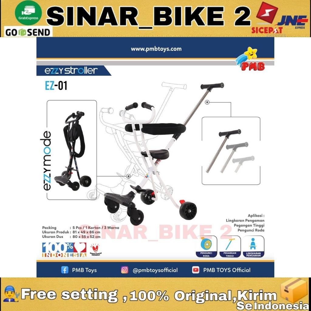 Kursi Dorong Anak Stroller Baby Ezzy Stroller Pmb EZ-01