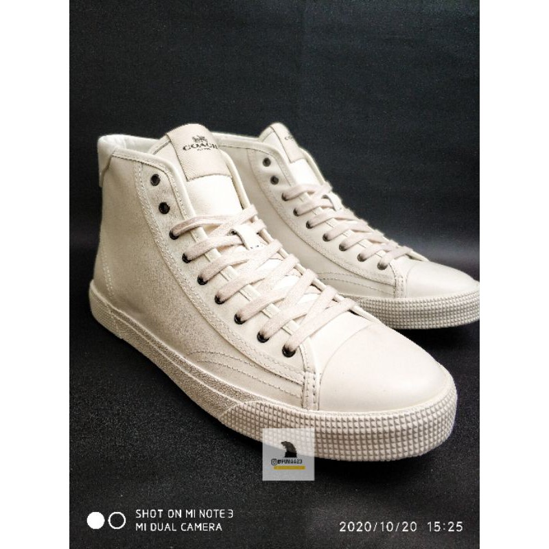 Coach C207 High Top Sneakers Original + Free kaos kaki