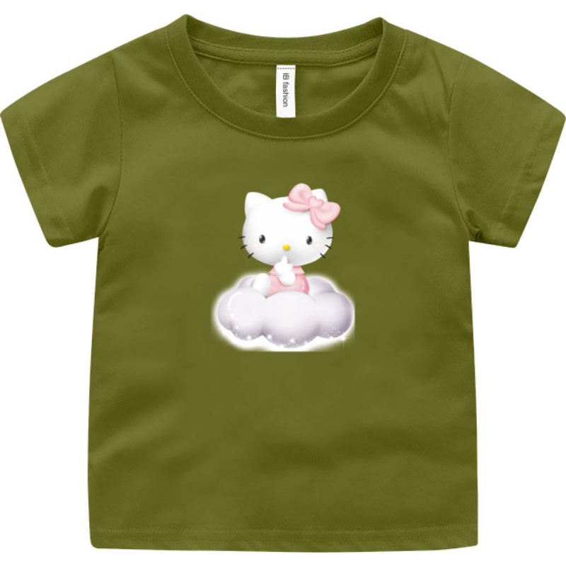 ((IB))KAOS ANAK PEREMPUAN/HELLO KATTY AWAN DIGITAL SABLON