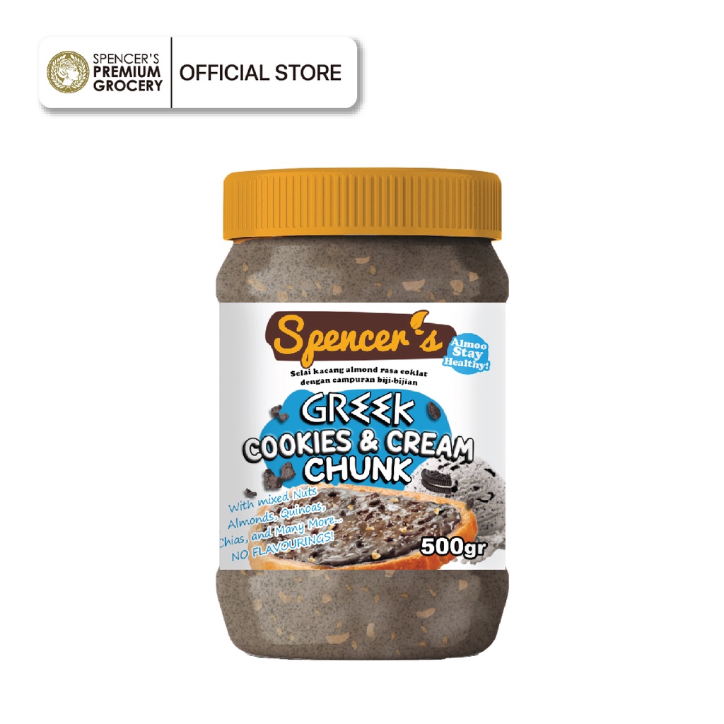 Spencer's - Chia Spread Greek Cookies & Cream Chunk (500g)