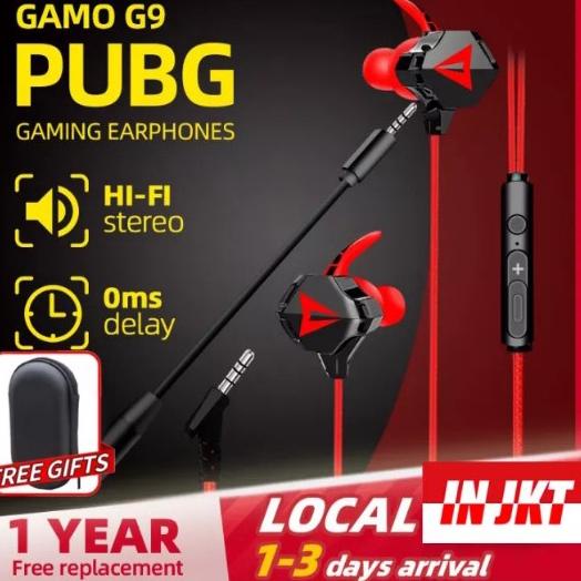 ⚡Headset Gaming N5 PUBG Bass Noise Cancelling with Mic Mobile Earphone Gaming Murah Hifi Handsfree