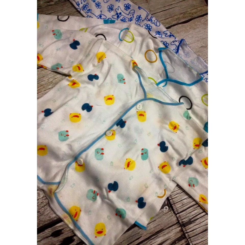 Baju bayi Newborn Katun Tebal Lengan Panjang Motif Pakaian Kaos Anak Bayi baru lahir