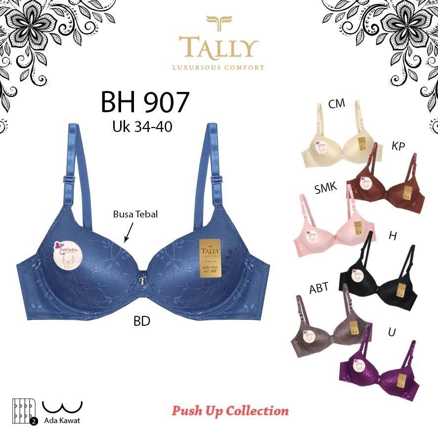 TALLY BRA BH PUSH UP 907 I CUP B | BUSA TEBAL | ADA KAWAT I SIZE 34-38