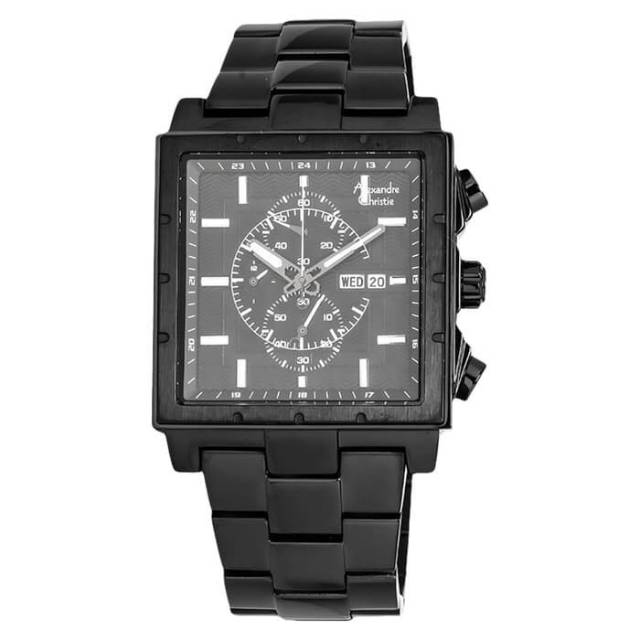 Alexandre Christie 6460 MC Pria Chronograph Original - Black dial [Full Black]