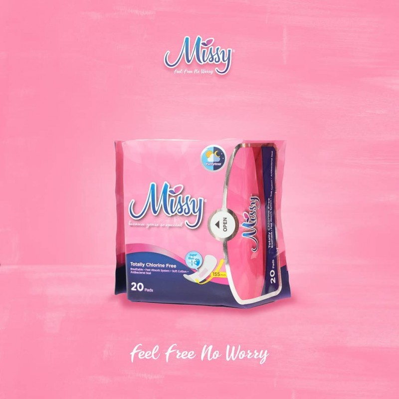 Missy Panty Liner Pembalut Wanita 155 mm - 20 Pads