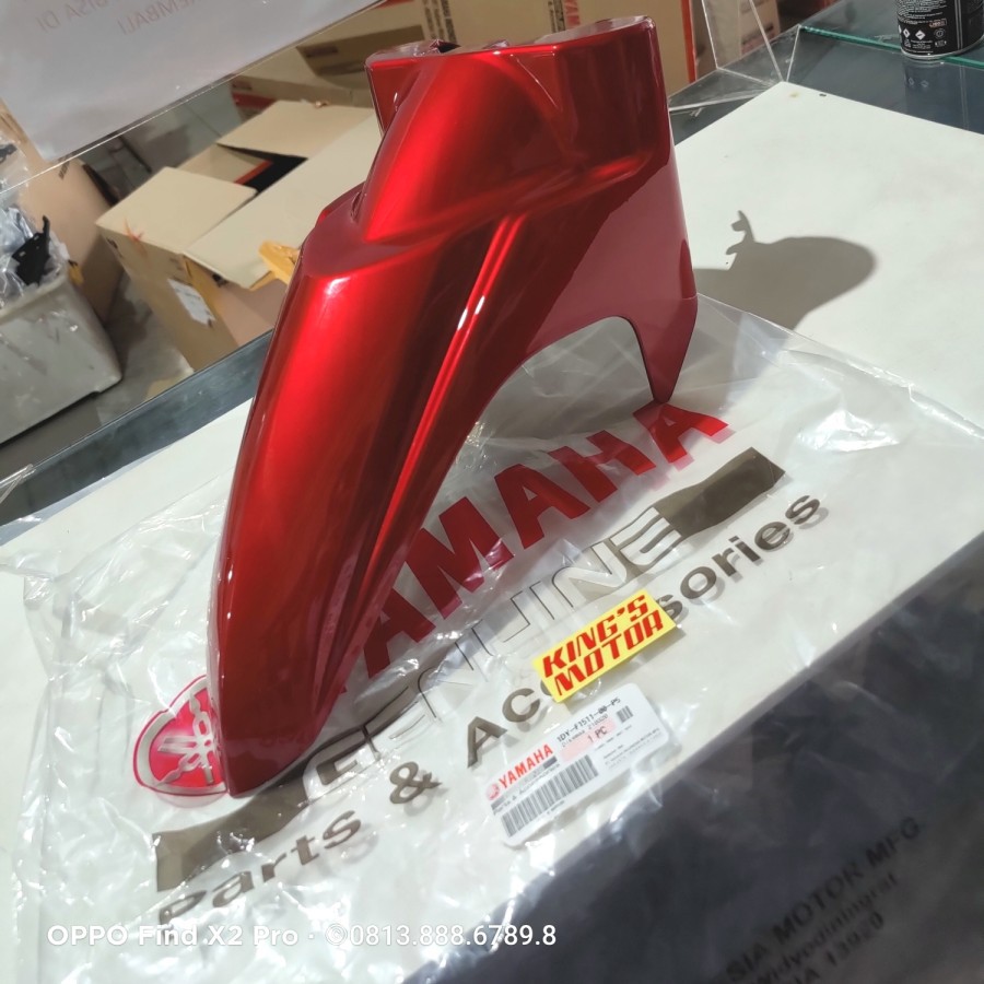 SPAKBOR DEPAN JUPITER Z1 MERAH MARUN (1DY-P5/P1) ASLI YAMAHA