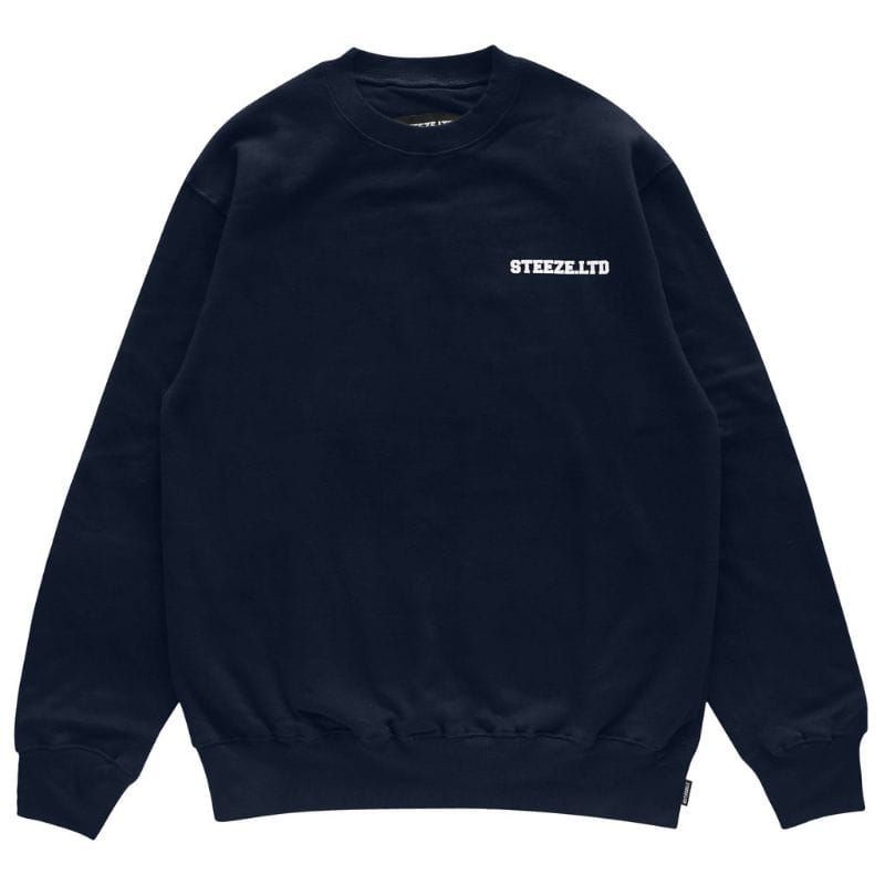 CREWNECK STEEZE.LTD NAVY Free Sticker