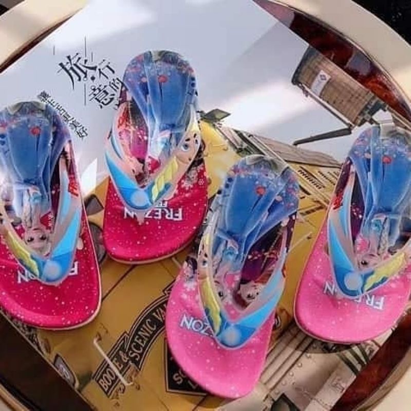 Sandal Anak Perempuan Karakter Frozen Pink dan Fanta