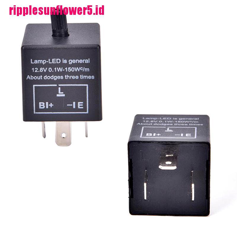 Relay Flasher Lampu LED 12v 3pin Dapat Diatur Untuk Sein Mobil