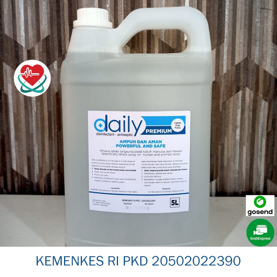 DESINFEKTAN DAILY PREMIUM DISINFEKTAN ANTISEPTIC 5 LITER