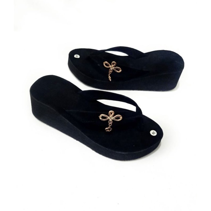 SANDAL WEDGES BELUDRU PRADA - SANDAL WANITA MURAH - SANDAL JAPIT SPON  - WEDGES WANITA (PRADAA BROSS)