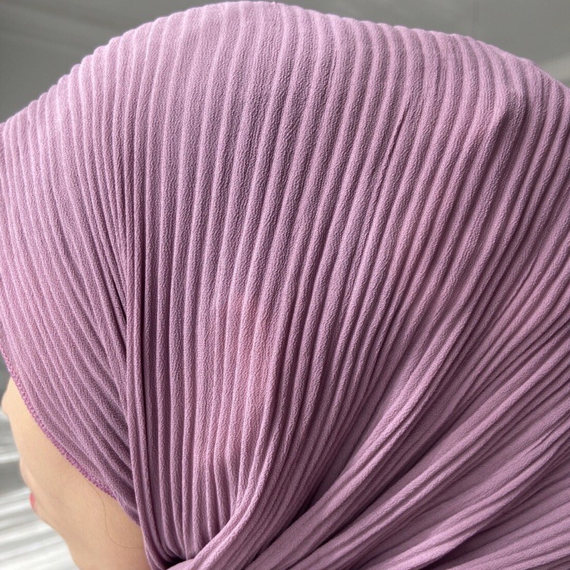 Pashmina Plisket Ceruty Babydol//Pasmina Shawl-lilac