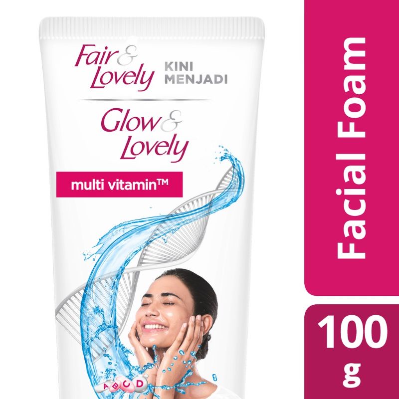 Glow &amp; Lovely Multivitamin Facial Foam Pencerah Wajah 100 g / Sabun Pencuci Muka