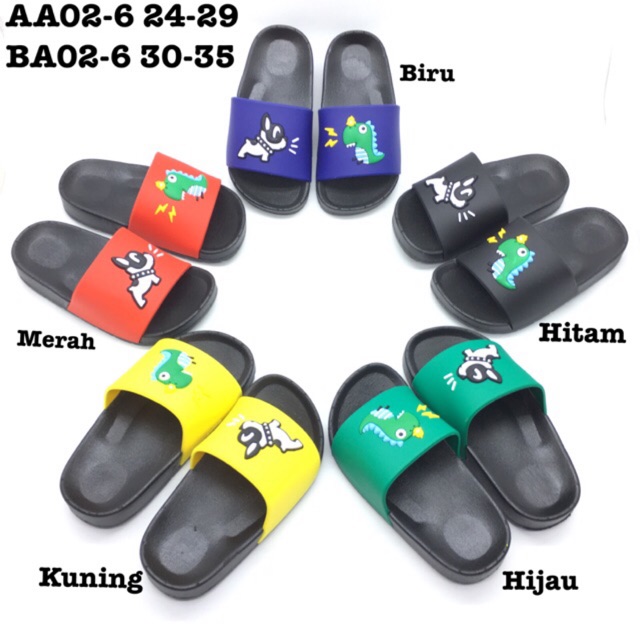 11.11    TERMURAH SANDAL KARET . FREE ONGKIR Rp. 0,- BISA GOJEK. UNTUK 2-8TAHUN BA02-6 #Shopeehaul