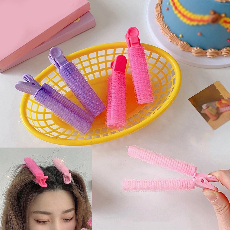 Natural Fluffy Hair Clip Curly Hair Plastic Hair Root Fluffy Clip Bangs Self-Adhesive Curler Hair Styling Clip Hairpins Hair Accessories