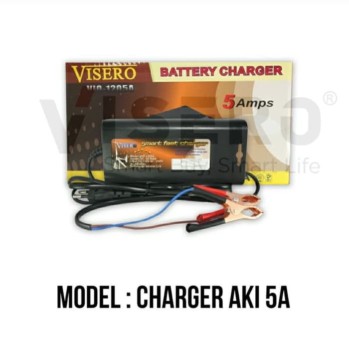 Battery Charger / Charger Aki 5A 12V Visero (VIO-1205A)