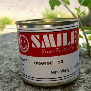 [Orange 53] Tinta/Cat Sablon Plastik SMILE POLYMATE 200 g