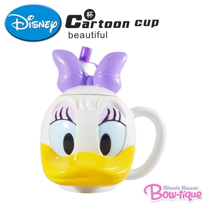 Gelas Karakter Donald Duck / Daisy Duck - Disney / Cangkir / Mug - Daisy Duck