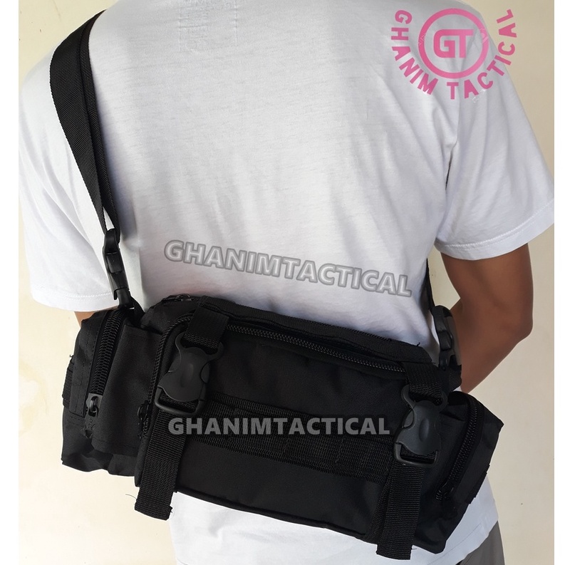 Tas Samping Hitam Brimob Tas selempang