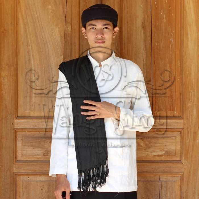FeV10 Sorban Kashmiri Full Hitam Polos - Sorban Panjang Hitam Polos - Sorban Gfsg20S11G