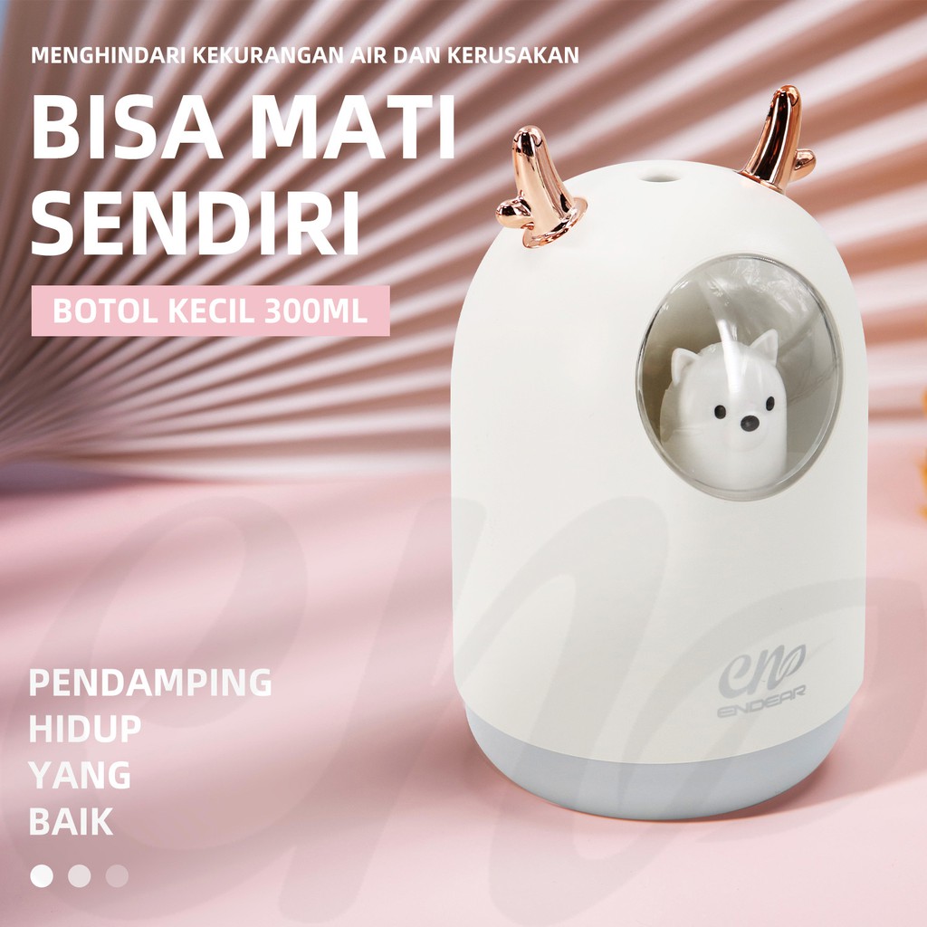 [endear]100% ORI cute Bear Humidifier 300ML Essential Oil Diffuser Aroma Terapi Pengharum Ruangan-3