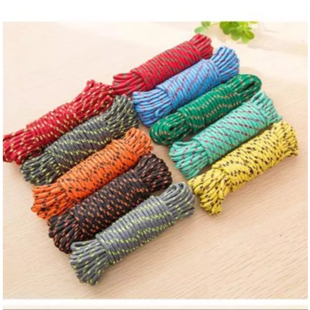 Tali Jemuran Baju Bahan NILON 10 Meter Anti Selip Super Kuat