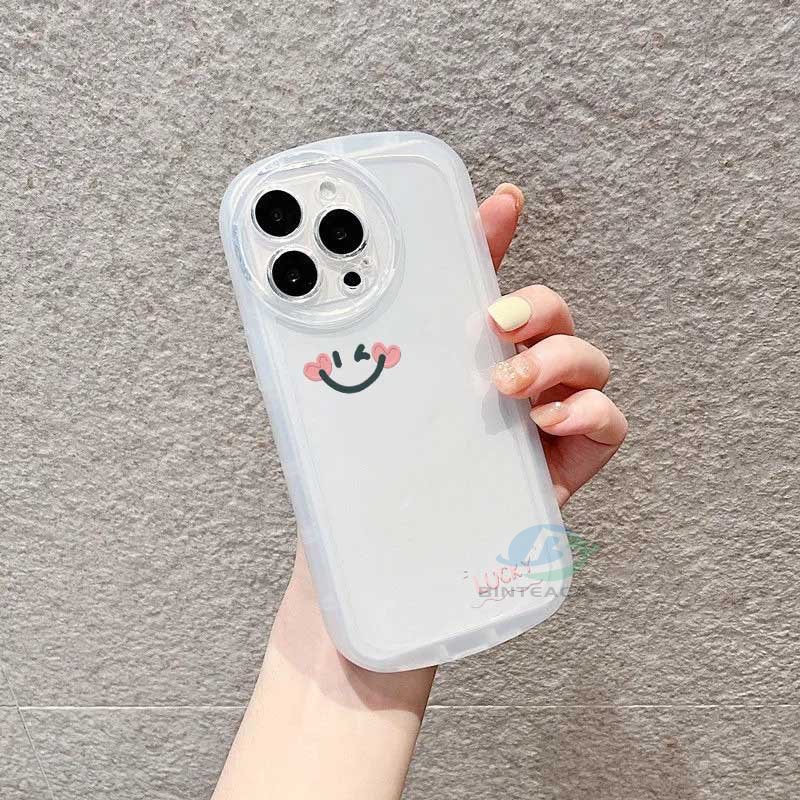 Soft Case TPU Motif Smiley Cover IPhone 11 11 Pro 11 Pro MAX 12 12 Pro 12 Pro MAX X XR XS MAX 6 6S 7 8 Plus SE 2020