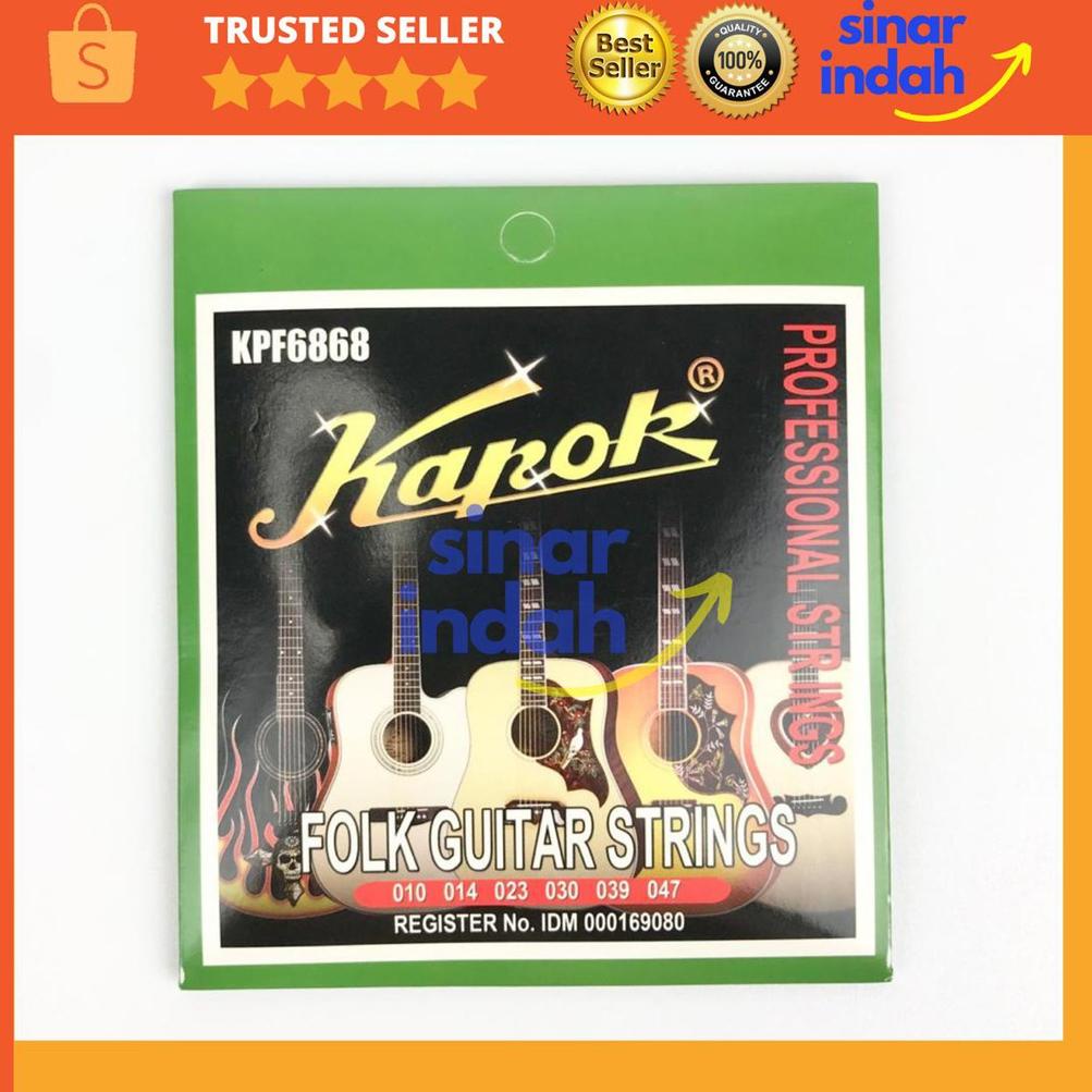[PRODUK HJ90K] String Senar Gitar Akustik Tali Gitar Set Kapok Musik 6868 C9A