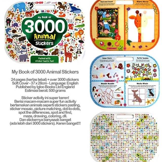 

My book of 3000 Animal Stickers