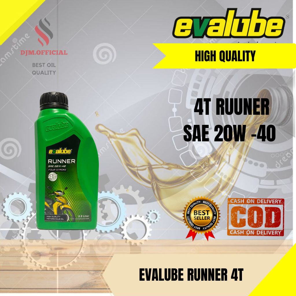 OLI OIL MESIN EVALUBE RUNNER 4T 20W-40 800ML ORIGINAL