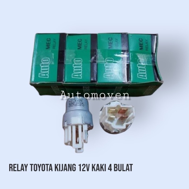 relay toyota kijang 12v kaki 4 bentuk bulat