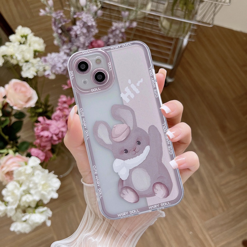 Casing TPU OPPO A16 A55 A5S A15 A54 A15 A95 A76 A96 A74 A12 A7 A3S A31 A37 A53 A92 A52 F11 Reno 7 6 5F 4F Motif Kelinci